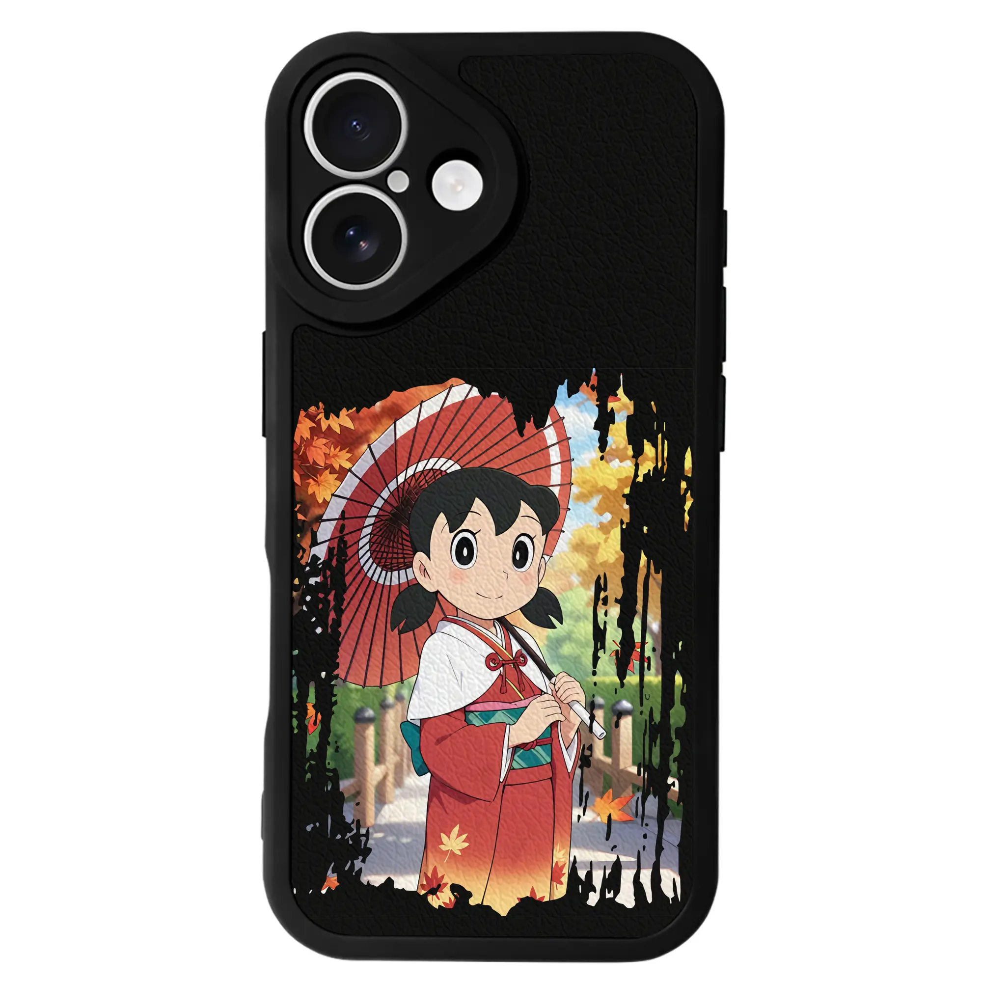 ドラえもん グッズ 源 静香 - IPhone 16シリーズ対応 ・ シリコンスマホケース ・ レザー調 ・ 高精度フィット ・ 耐衝撃 ・ ワイヤレス充電対応 ・ 精密カット